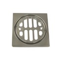 Westbrass Frank Pattern Snap-In Shower Strainer Grill, Square  & Crown D3171-07